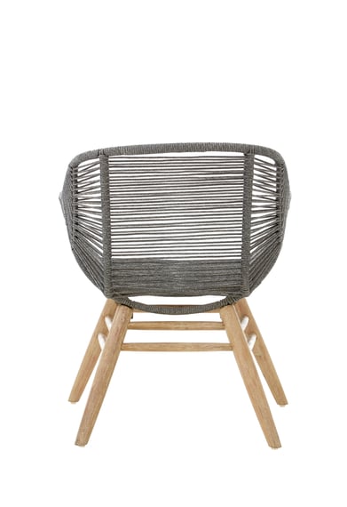 Sisal Grey Rope Armchair Style 01