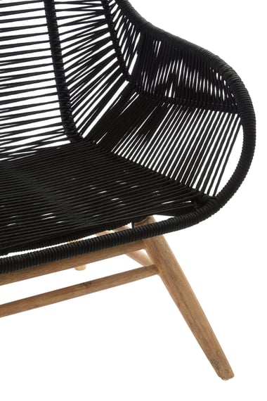 Sisal Black Rope Armchair Detail 01