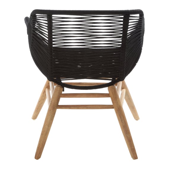Sisal Black Rope Armchair Style 01