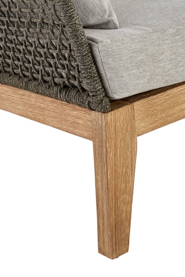 Opus 3 Seat Rope Woven Sofa With Grey Cushions Detail 01