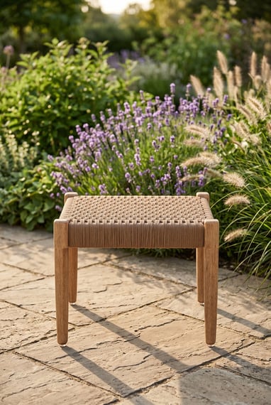 Opus Woven Rope Footstool
