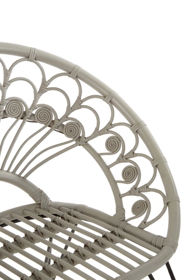 Manado Grey Natural Rattan Chair Detail 02