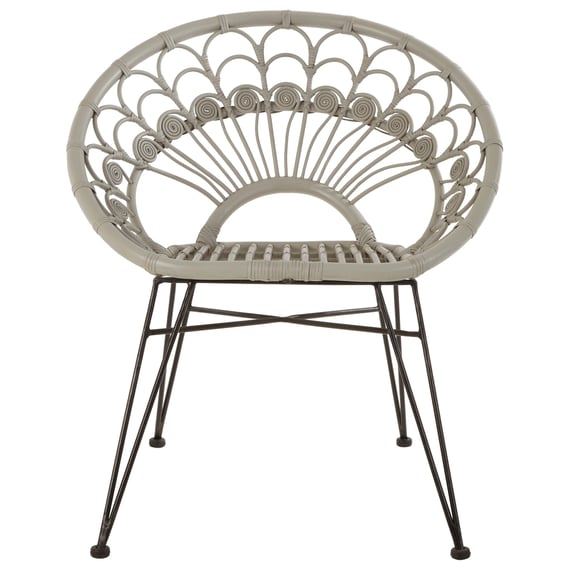 Manado Grey Natural Rattan Chair Garden Furniture