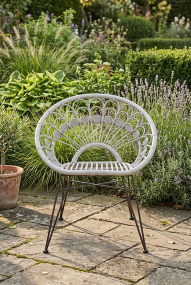 Manado Grey Natural Rattan Chair