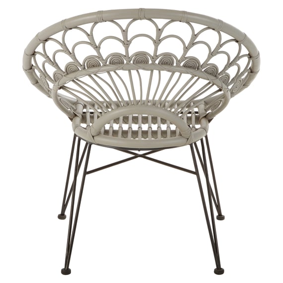 Manado Grey Natural Rattan Chair Style 01