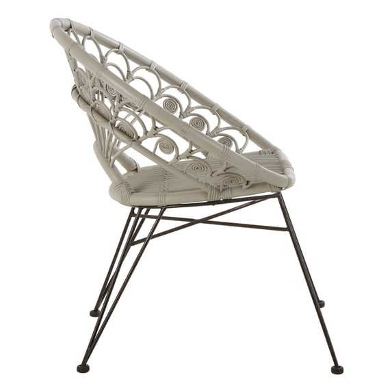 Manado Grey Natural Rattan Chair Style 02