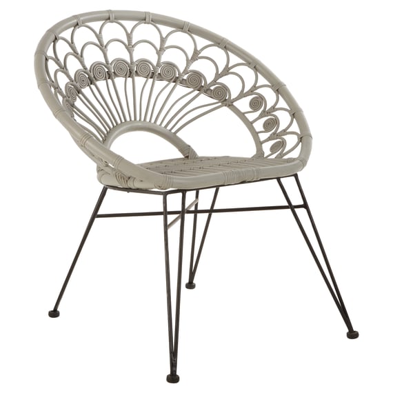 Manado Grey Natural Rattan Chair Style 03