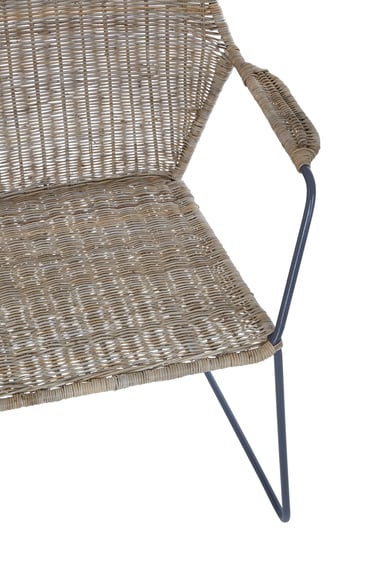 Manado Angled Design Natural Rattan Chair Detail 02