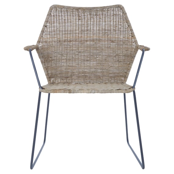 Manado Angled Design Natural Rattan Chair Garden Furniture