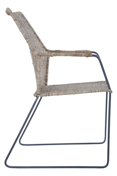 Manado Angled Design Natural Rattan Chair Style 02
