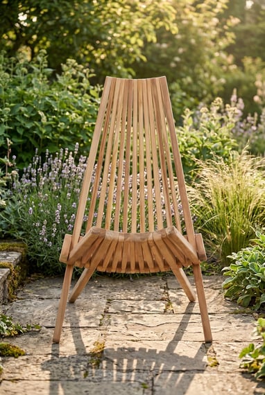 Manado Wooden Lounge Chair