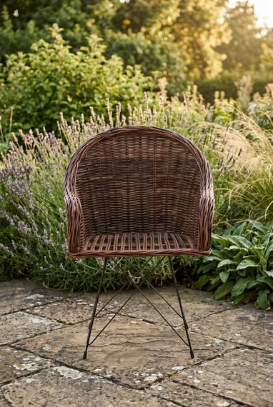 Manado Natural Croco Rattan Chair