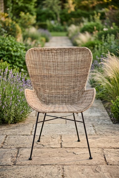 Manado Curved Design Natural Rattan Chair