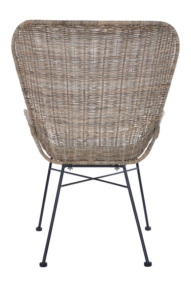 Manado Curved Design Natural Rattan Chair Style 01