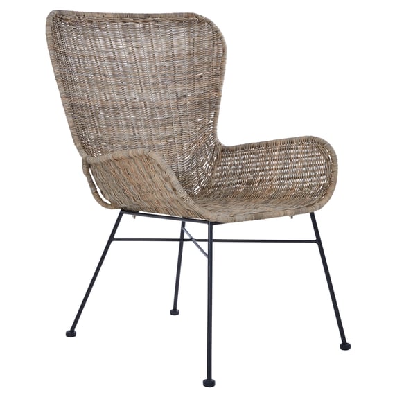 Manado Curved Design Natural Rattan Chair Style 03
