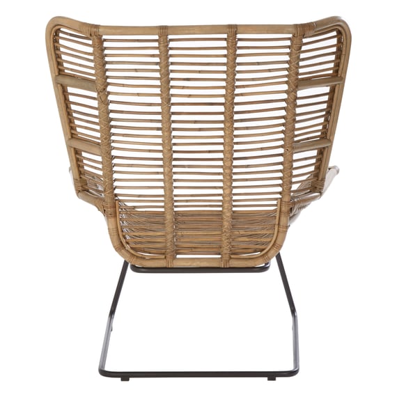 Manado Natural Rattan Lounge Chair And Footstool Style 01