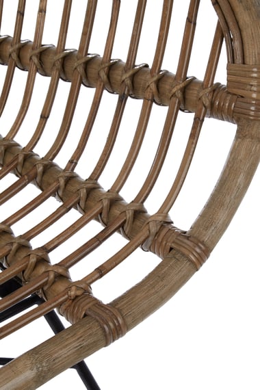 Manado Natural Rattan Lounge Chair Detail 01
