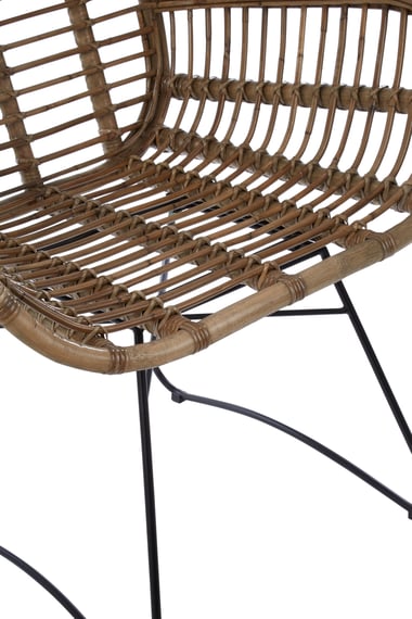 Manado Natural Rattan Lounge Chair Detail 02