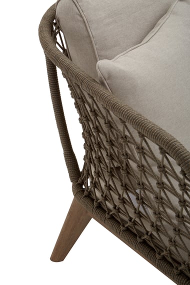 Opus Grey Woven Rope Three Seater Sofa With Cushio Detail 02