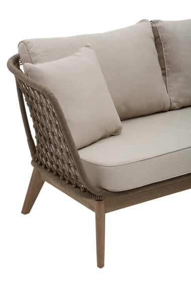 Opus Grey Woven Rope Three Seater Sofa With Cushio Detail 05