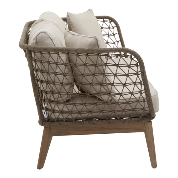 Opus Grey Woven Rope Three Seater Sofa With Cushio Style 02