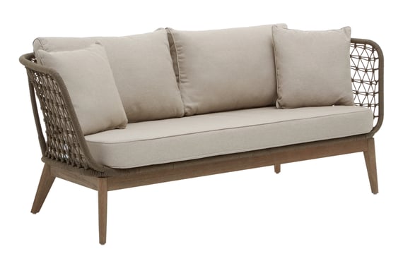 Opus Grey Woven Rope Three Seater Sofa With Cushio Style 03