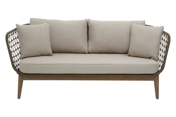 Opus Grey Woven Rope Three Seater Sofa With Cushio Style 04