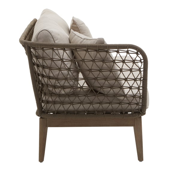 Opus Woven Rope Chaise Longue With Cushions Style 02