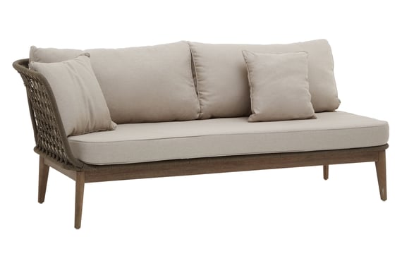 Opus Woven Rope Chaise Longue With Cushions Style 03