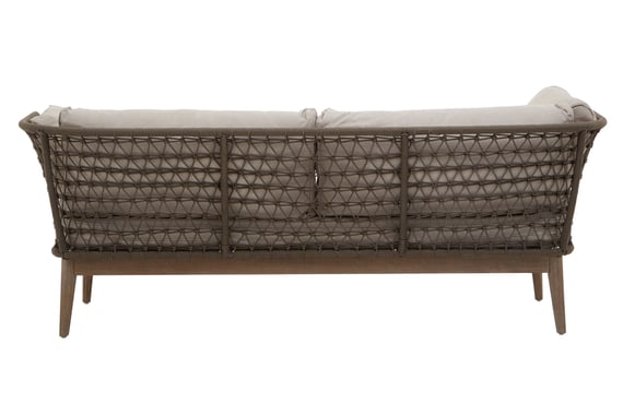 Opus Linen Fabric And Woven Rope 3 Seat Sofa Style 01