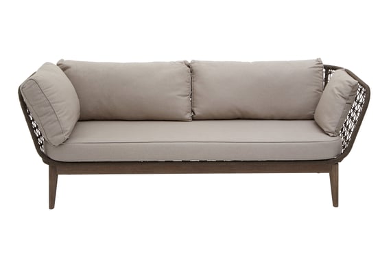 Opus Linen Fabric And Woven Rope 3 Seat Sofa Style 04