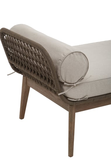 Opus Rope Woven Longue Bench With Cushions Detail 05
