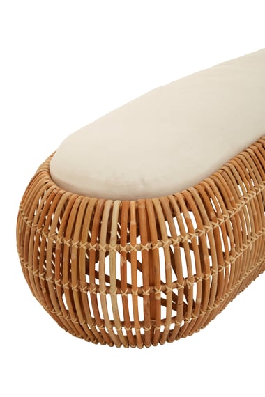 Manado Natural Rattan Bench Detail 03