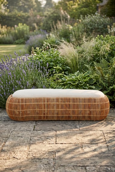 Manado Natural Rattan Bench