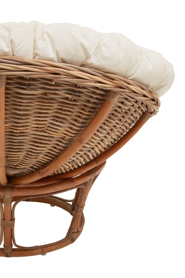 Manado Round Grey Kubu Rattan Papasan Chair With C Detail 01