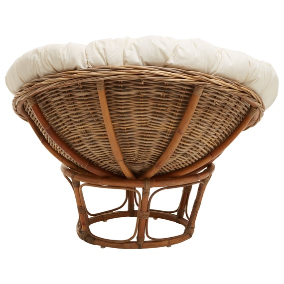 Manado Round Grey Kubu Rattan Papasan Chair With C Style 01