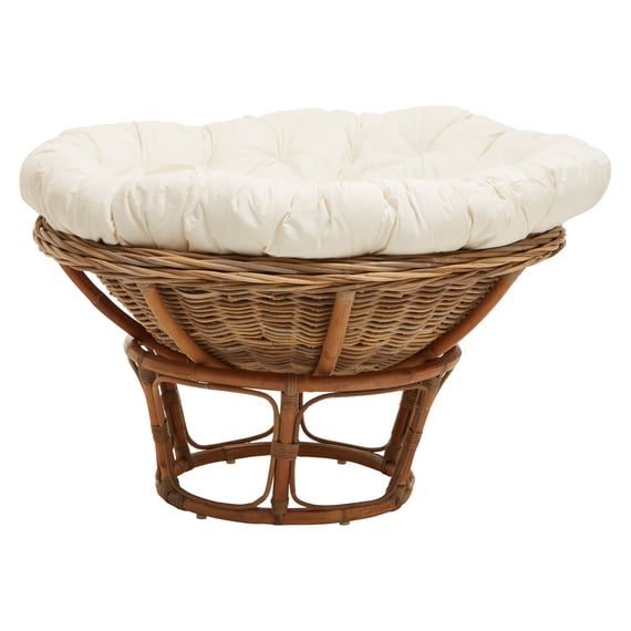 Manado Round Grey Kubu Rattan Papasan Chair With C Style 02