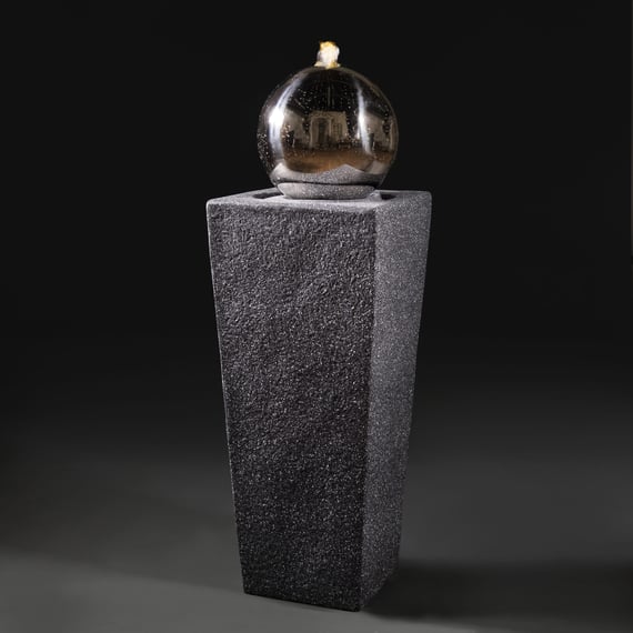 78cm 4 LED Low Voltage SS Tower Water Feature
