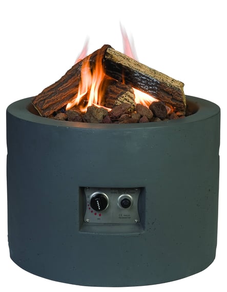 Happy Cocooning 61cm Grey Gas Fire Bowl