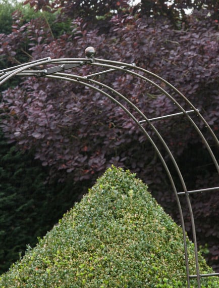 Barrington Rose Arch Raw Metal Garden Climbing Plants