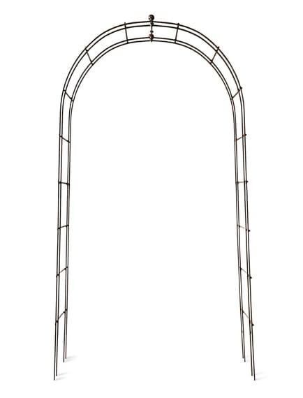 Barrington Rose Arch Raw Metal Garden Entrance Pathway