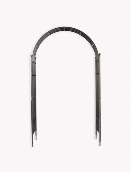 Farringdon Domed Rose Arch Raw Metal Outdoor Garden Ornament