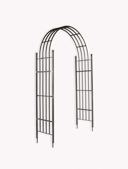 Farringdon Domed Rose Arch Raw Metal Rustic Garden Entrance