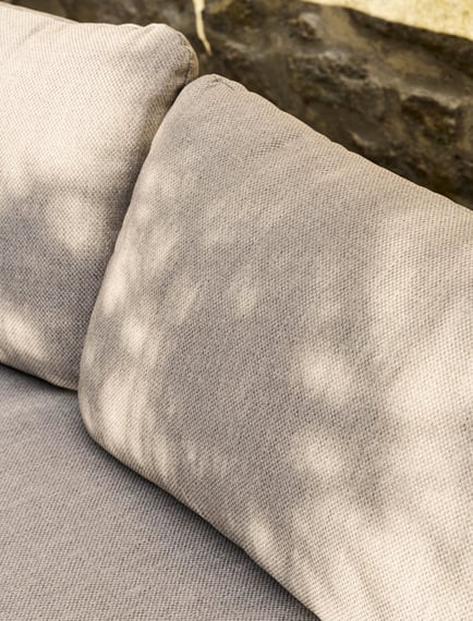 hambridge rattan curved l shape sofa ottoman garden furniture