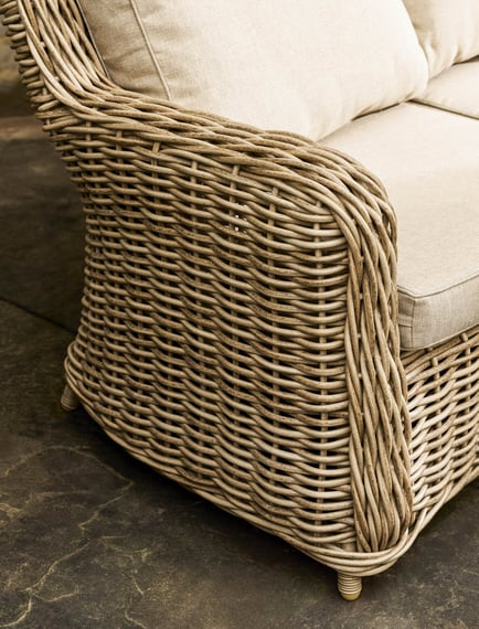 lechlade 3 seater rattan sofa set garden armchair coffee table