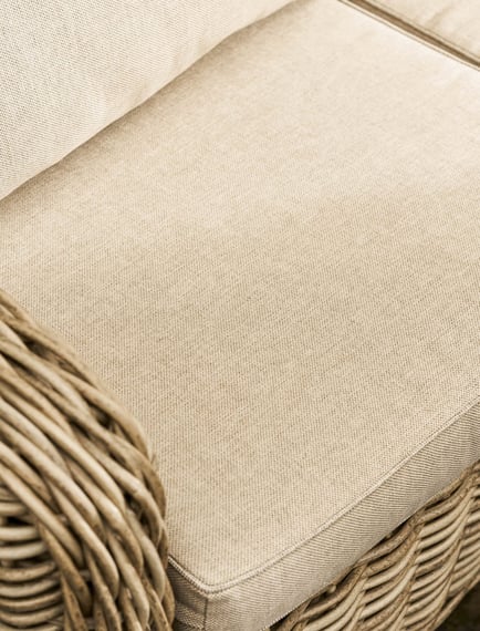 lechlade pe rattan 3 seater sofa set garden lounge natural