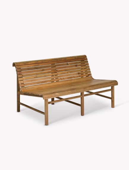 station bench double natural teak bench reclaimed wood garden
