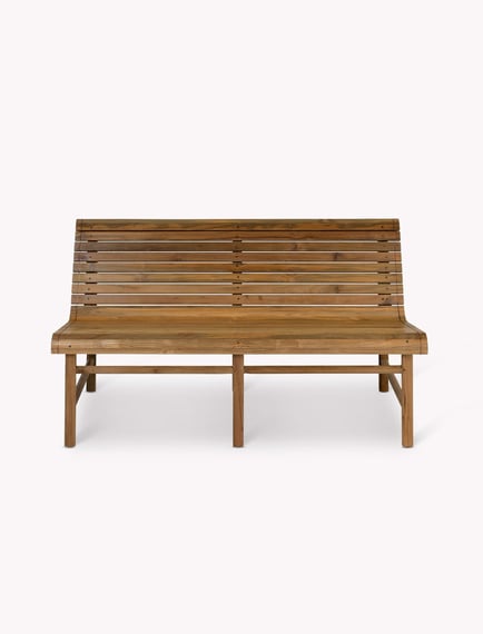 station bench double teak wood garden bench natural finish