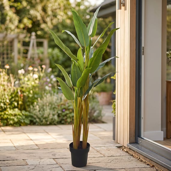 1.5m Artificial Potted Aspidistra Plant