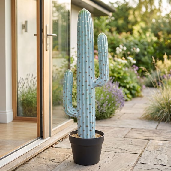 69cm Artificial Potted Saguaro Cactus